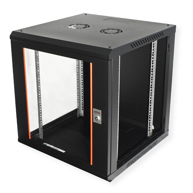 ROLINE 19-inch wandbehuizing Basic Plus 12U, 600x600 BxD zwart