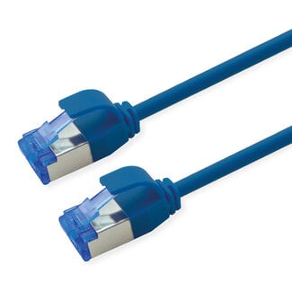 Roline ROLINE Patchkabel Kat.6A (Class EA) S/FTP (PiMF) , LSOH, PoE, blauw, 1,5 m