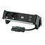 BACHMANN DESK2 ALU ZWART 2x Geaard stopcontact, USB, USB oplader 22W A&C 0,2m GST18
