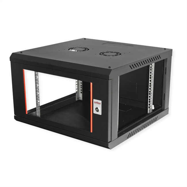 ROLINE 19-inch wandbehuizing Basic Plus 6U , 600x600 BxD zwart