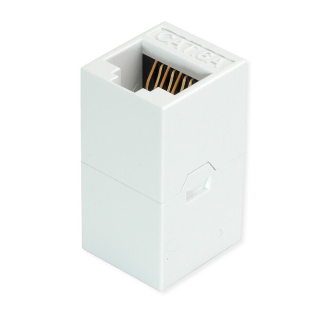 ROLINE RJ-45-koppeling, niet-afgeschermd, Cat.6A (klasse EA), wit