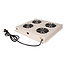 ROLINE 19-inch dakventilatorunit met 4 ventilatoren, AAN/UIT grijs