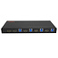 ROLINE KVM-switch, HDMI 4K, USB, 1 gebruiker - 4 pc's, met 3-poorts USB-hub