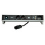 BACHMANN DESK2 1xIOTspot 2x geaard stopcontact, USB Oplader 1xABD 0,2m GST18, inox