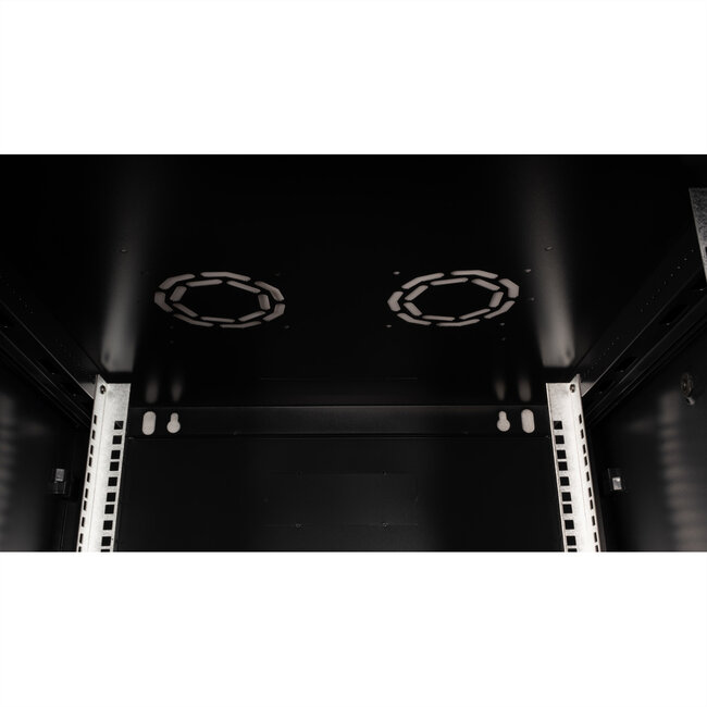 VALUE 19 inch wandbehuizing 12HE, 600x600 mm zwart, bouwpakket