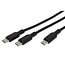 VALUE USB Type C split-oplaadkabel, C - 2x C, Male/Male, max. 100 W, zwart, 1,8 m