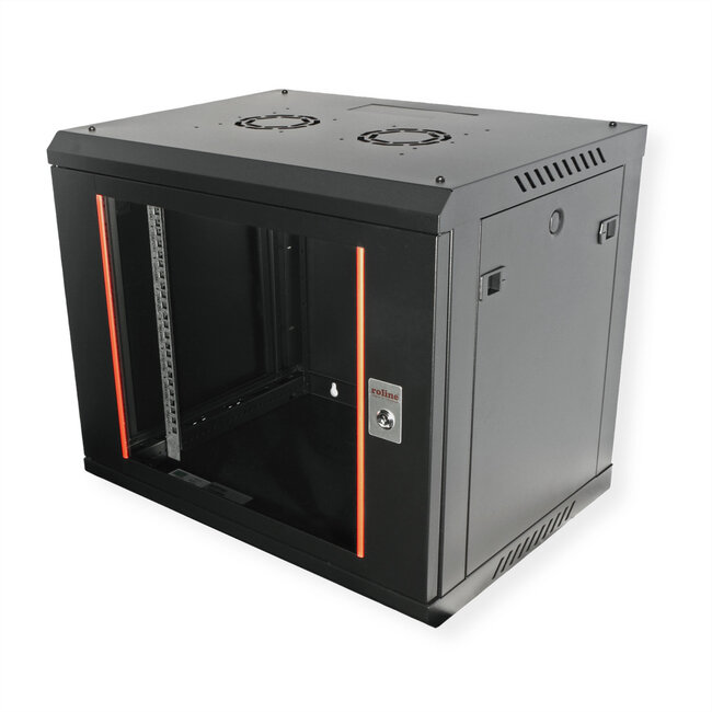 ROLINE 19-inch wandbehuizing Basic Plus 9U , 600x450 BxD zwart
