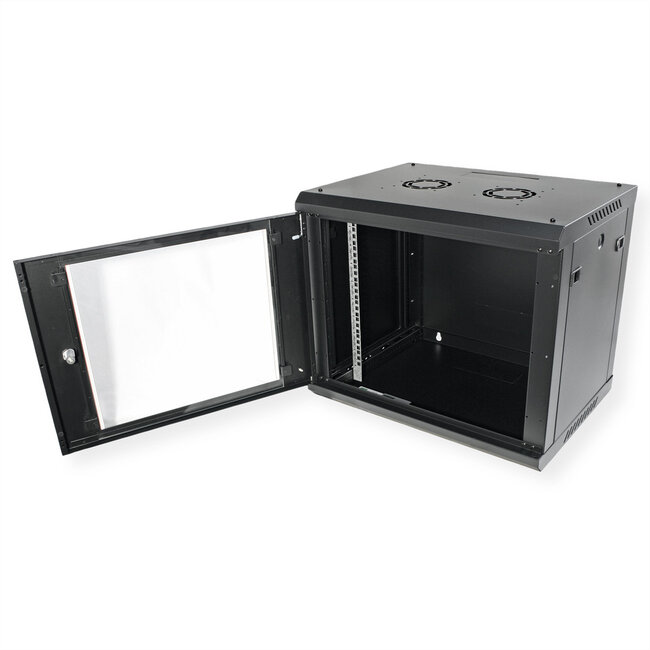 ROLINE 19-inch wandbehuizing Basic Plus 9U , 600x450 BxD zwart