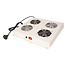 ROLINE 19-inch dakventilatorunit met 2 ventilatoren, AAN/UIT grijs