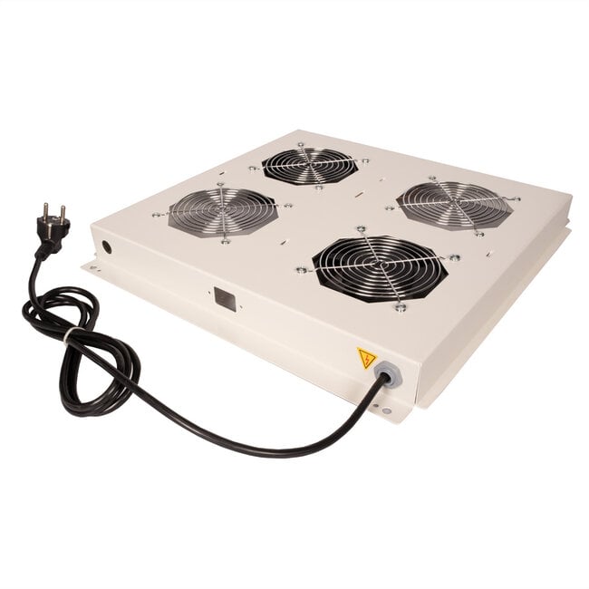 ROLINE 19-inch dakventilatorunit met 2 ventilatoren, AAN/UIT grijs