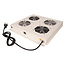ROLINE 19-inch dakventilatorunit met 2 ventilatoren, AAN/UIT grijs