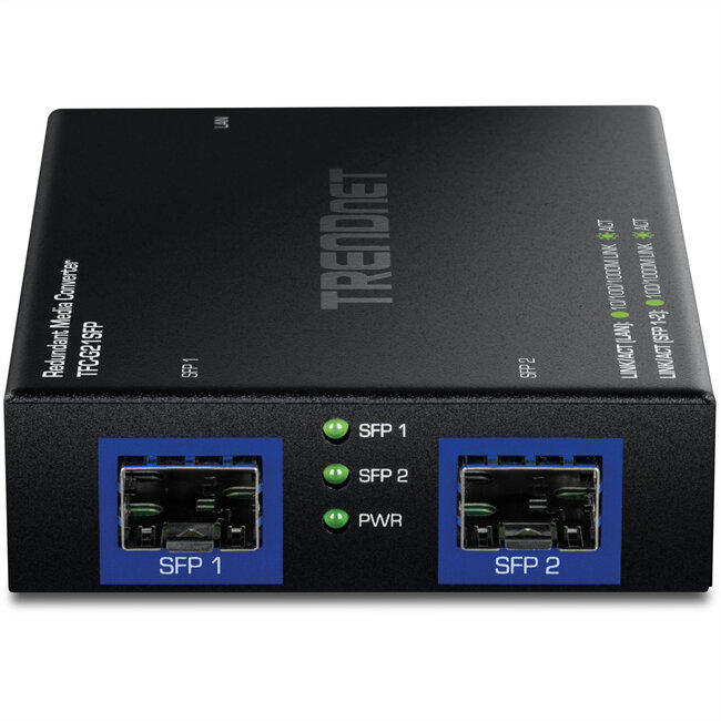 TRENDnet TFC-G21SFP Medien Konverter 1000BASE-T zu Dual SFP, Redundant Mode