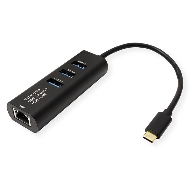 STANDAARD USB Type C naar Gigabit Ethernet-converter + hub 3x