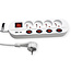 ROLINE 4-voudige stekkerdoos met schakelaar, UTE versie, USB-oplader A+C, 3 m