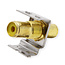 ROLINE RCA keystone-koppeling, Metaal, geel