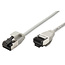 ROLINE U/FTP patchkabel Cat.8 (Klasse I), dun, LSOH, soepel draad, grijs, 0,15 m