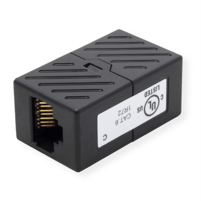 ROLINE RJ45 Koppelstuk, onafgeschermd, Cat.6 (Class E), Verpakking van 25 stuks