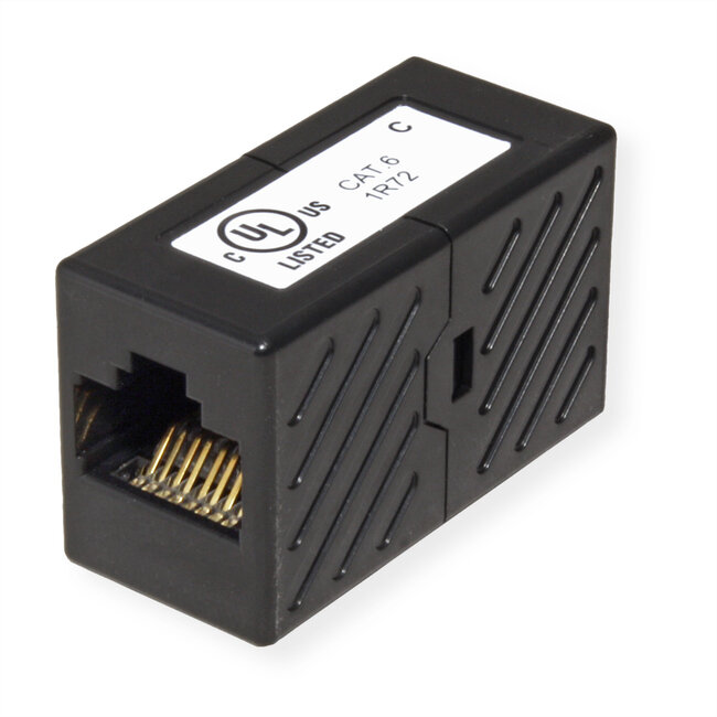 ROLINE RJ45 Koppelstuk, onafgeschermd, Cat.6 (Class E), Verpakking van 25 stuks