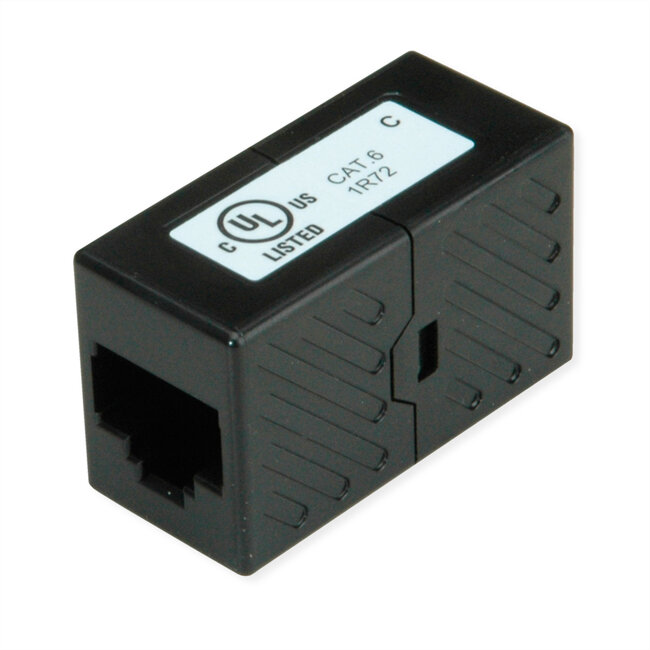 ROLINE RJ45 Koppelstuk, onafgeschermd, Cat.6 (Class E), Verpakking van 25 stuks