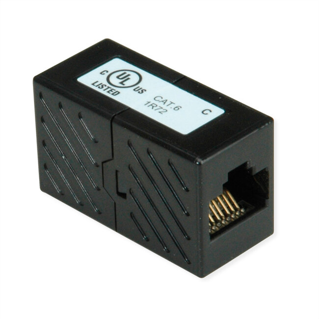 ROLINE RJ45 Koppelstuk, onafgeschermd, Cat.6 (Class E), Verpakking van 25 stuks