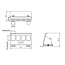 ROLINE DIN-rail adapter, leeg, voor 4 keystones