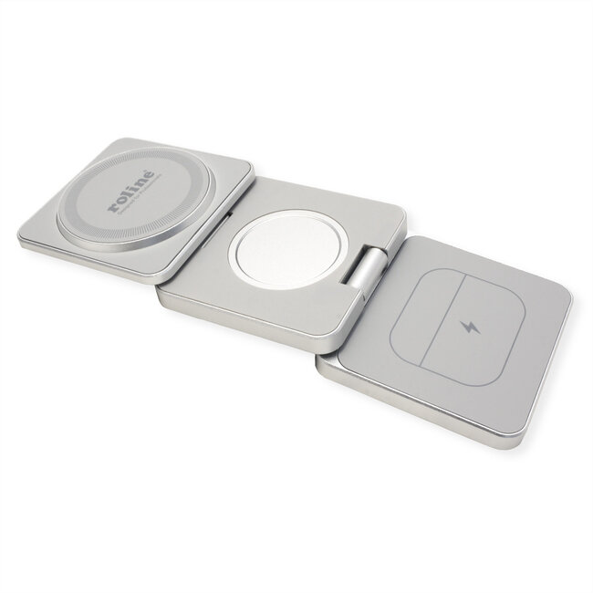 ROLINE 3-in-1 inductie laad station  , opvouwbaar, voor Apple