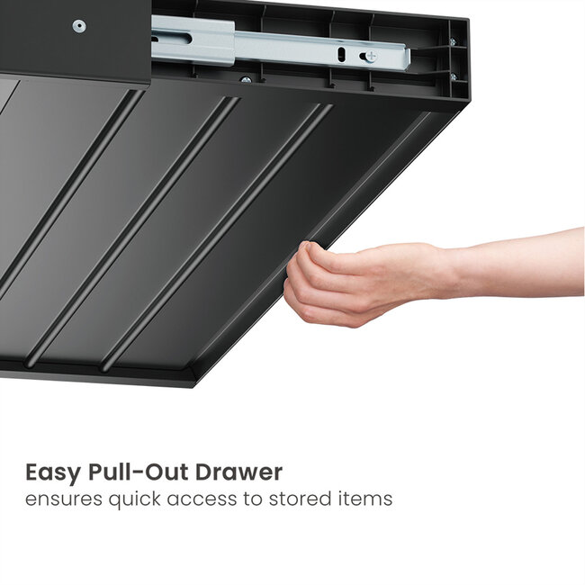 VALUE onderbouwlade, slank, zwart