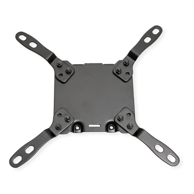 ROLINE LCD-arm voor zware belasting, draagstang, 4 scharnieren, tafelmontage, tot 22/27 kg, zwart