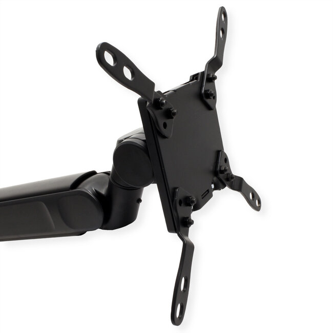 ROLINE LCD-arm voor zware belasting, draagstang, 4 scharnieren, tafelmontage, tot 22/27 kg, zwart