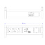 BACHMANN DESK 2xBeschermingscontact USB A&C, USB-lader 22W 1xABD GST18