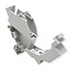 ROLINE DIN-railadapter voor Keystone-modules, incl. Cat.6A Keystone, afgeschermd, 45°