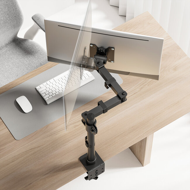 VALUE LCD-arm voor zware belasting, draagstang, 4 scharnieren, tafelmontage, tot 20 kg