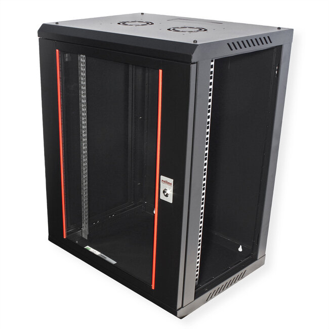 ROLINE 19-inch wandbehuizing Basic Plus 15U, 600x450 BxD zwart