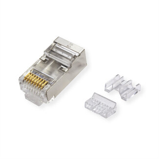 Roline ROLINE Modulaire connector afgeschermd, Cat.6A (Klasse EA) voor massieve/soepel kabel, 10 St.