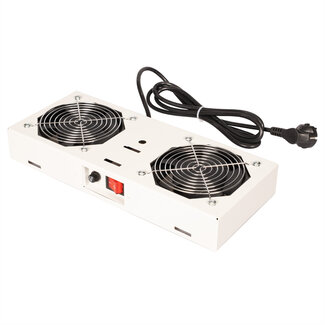 Roline ROLINE ventilatorunit met 2 ventilatoren , voor 19 inch wandbehuizing grijs