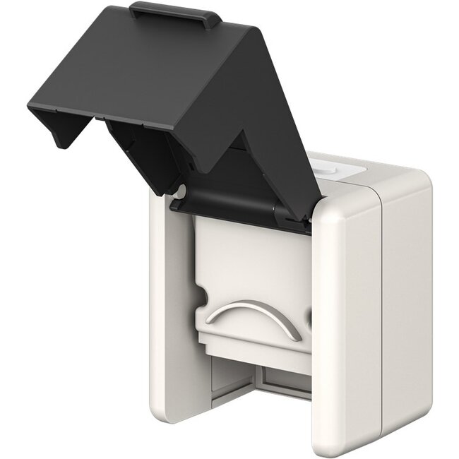 Goobay Outdoor Surface-Mounted Box IP44, 2x Keystone Ports,