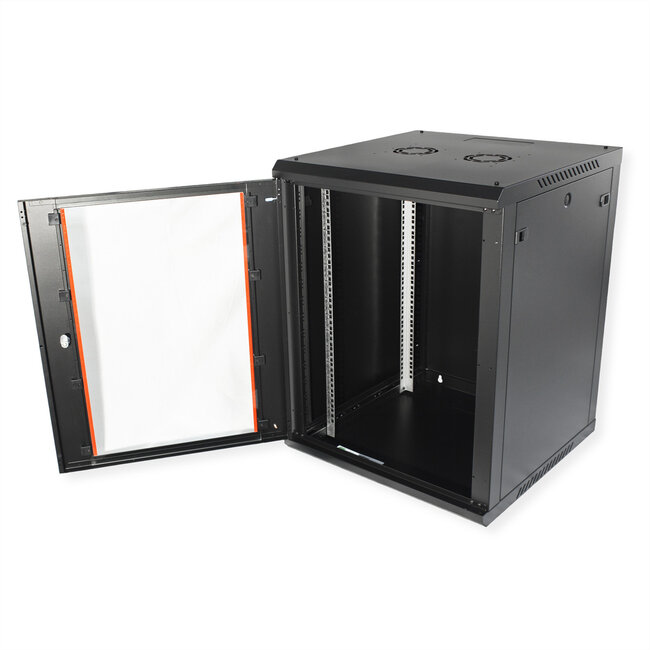 ROLINE 19-inch wandbehuizing Basic Plus 15U, 600x600 BxD zwart