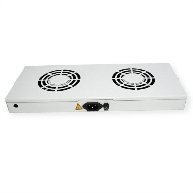 ROLINE 19-inch ventilatoreenheid met 2 ventilatoren , AAN/UIT grijs