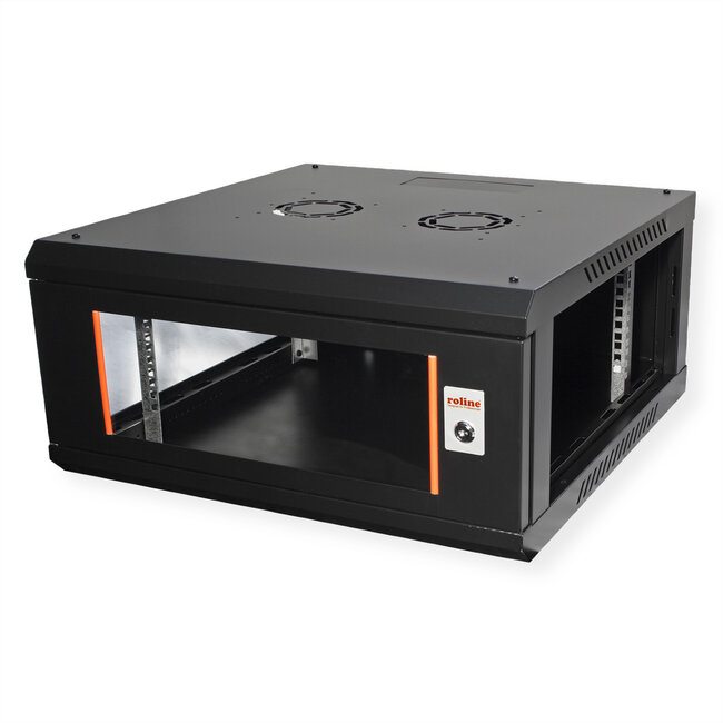 ROLINE 19-inch wandbehuizing Basic Plus 4U, 600x600 BxD zwart