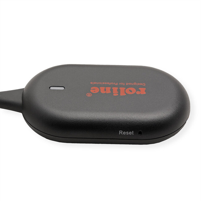 ROLINE Draadloze P2P-beeldschermdongle-set, Tx+Rx, draadloze USB-C naar HDMI, 1080p, 20 m