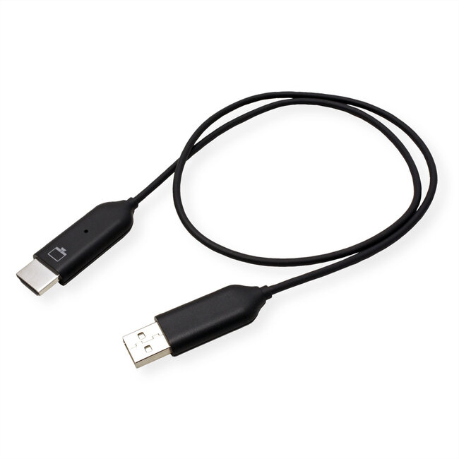 ROLINE Draadloze P2P-beeldschermdongle-set, Tx+Rx, draadloze USB-C naar HDMI, 1080p, 20 m