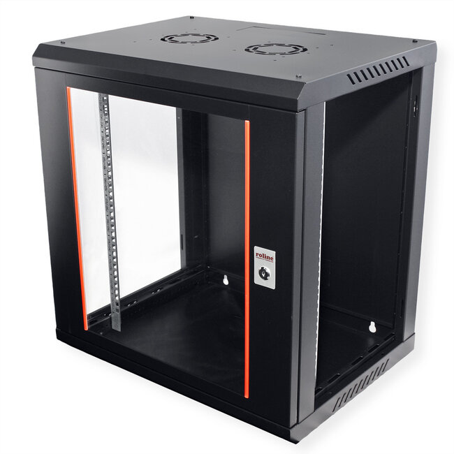 ROLINE 19-inch wandbehuizing Basic Plus 12U, 600x450 BxD zwart