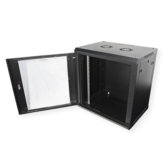 ROLINE 19-inch wandbehuizing Basic Plus 12U, 600x450 BxD zwart