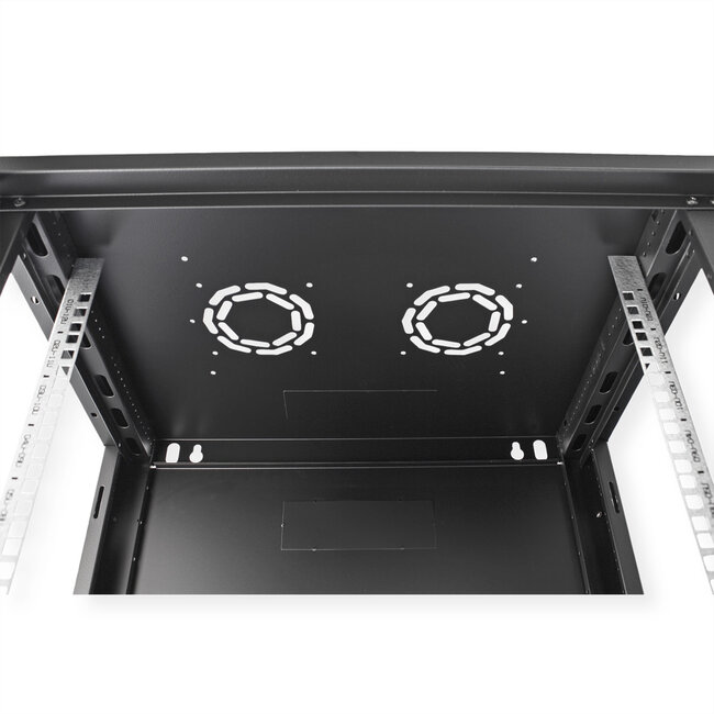 ROLINE 19-inch wandbehuizing Basic Plus 12U, 600x450 BxD zwart