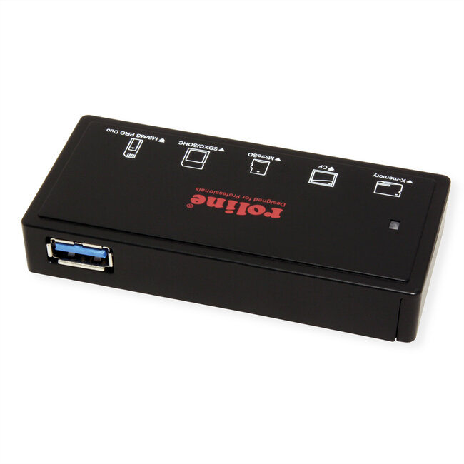 ROLINE USB 3.2 Gen 1 Multi Card Reader, zwart