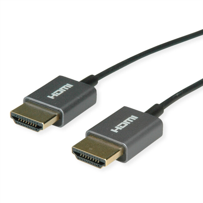 ROLINE HDMI Ultra HD Kabel met Ethernet, M/M, zwart, 2 m