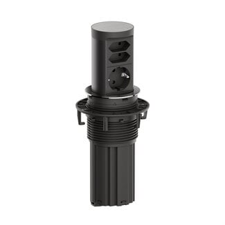 Bachmann BACHMANN ELEVATOR2 1xCEE7/3 2xEuro, Edelstahl-Optik 2,0 m AEH