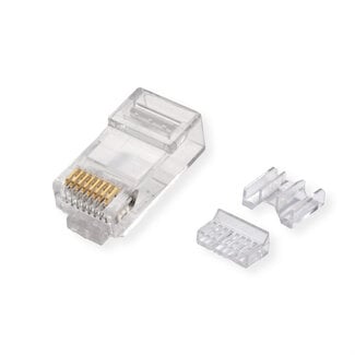 Roline ROLINE modulaire connector niet afgeschermd Cat.6A (Class EA) voor massieve/soepele kabel, 10 St.