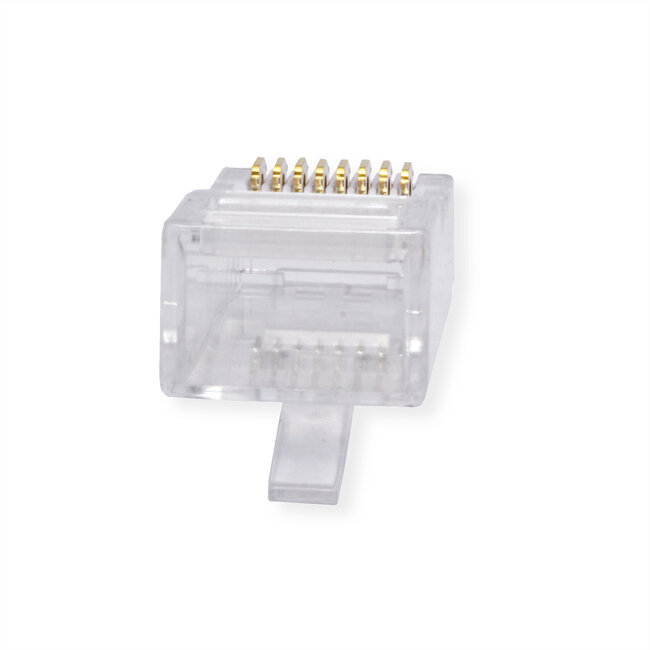 ROLINE modulaire connector niet afgeschermd Cat.6A (Class EA) voor massieve/soepele kabel, 10 St.