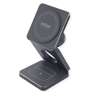 Roline ROLINE 3-in-1 inductie laad station, opvouwbaar, voor Samsung